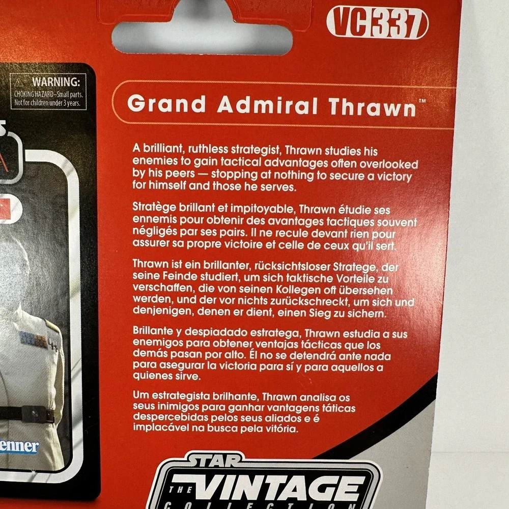Star Wars Ahsoka Grand Admiral Thrawn VC337 Vintage Collection Figure New
